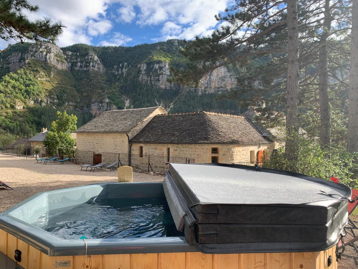 Chambre voûtée avec Bain Finlandais privé Manoir Du Charme Gorges Du Tarn Causses Quezac  Exterior foto