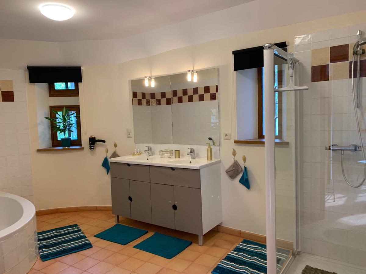 Chambre voûtée avec Bain Finlandais privé Manoir Du Charme Gorges Du Tarn Causses Quezac  Exterior foto