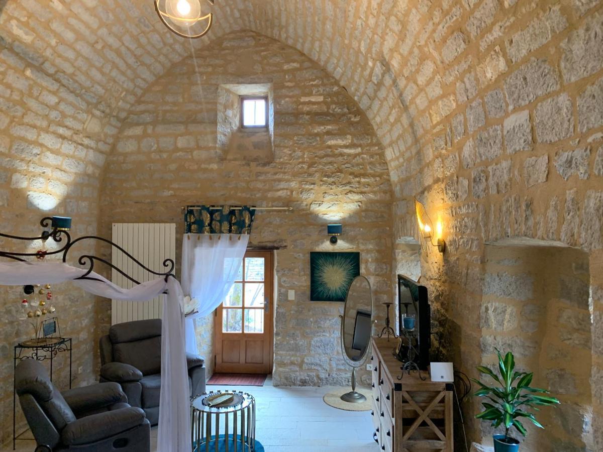 Chambre voûtée avec Bain Finlandais privé Manoir Du Charme Gorges Du Tarn Causses Quezac  Exterior foto